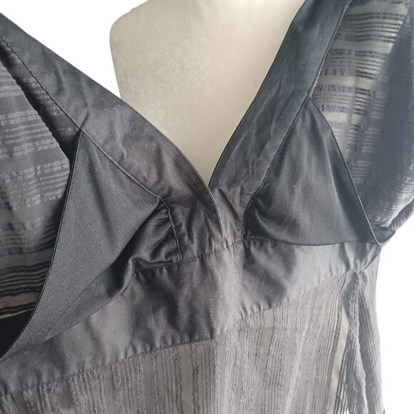 Bebe Sexy Black Top Open Back with Ties - Picture 7 of 9